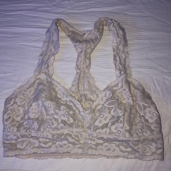 Woman's Free People White Bralette Size S - Picture 6 of 10